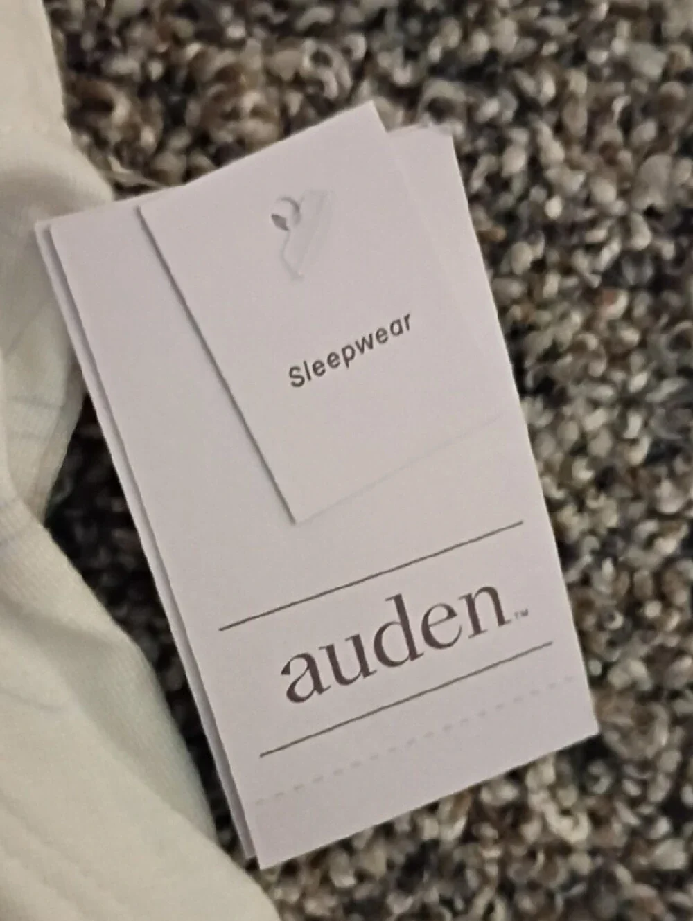 Auden White Cotton Drawstring Sleep Shorts